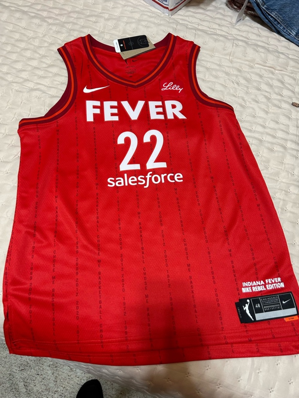 Caitlin Clark Nike Red Indiana Fever #22 Basketball Jersey - Sales
